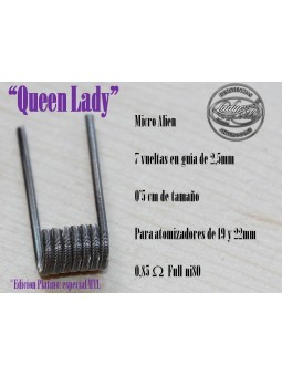 LADY COILS QUEEN LADY (micro alien) 1 RESISTENCIA