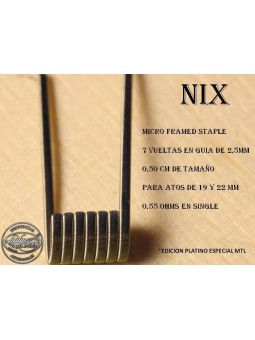 LADY COILS - NIX (MICRO FAMED STAPLE) 1 RESISTENCIA  - 1