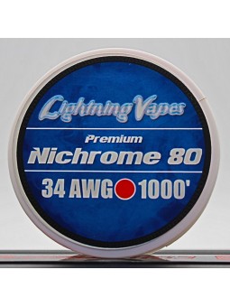 LIGHTNING VAPES - BOBINA NICHROME 80 300Metros 32/34/36/38/40 AWG LIGHTNING VAPES - 3