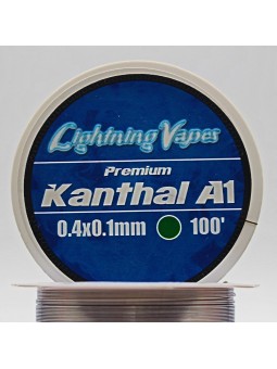 LIGHTNING VAPES (WIRE OPTIM) - BOBINA KANTHAL A1 30Metros 0.4x0.1 LIGHTNING VAPES - 1