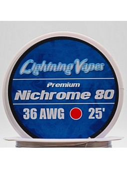 LIGHTNING VAPES - BOBINA NICHROME 80  7,5Metros 26/28/32/34/36/38/40 AWG LIGHTNING VAPES - 6