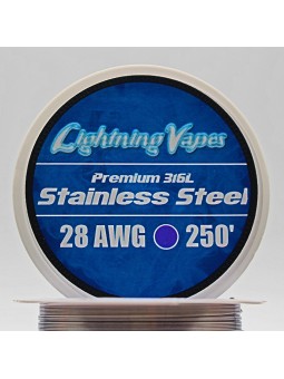 LIGHTNING VAPES - BOBINA ACERO 316L 75Metros 26/28AWG LIGHTNING VAPES - 3