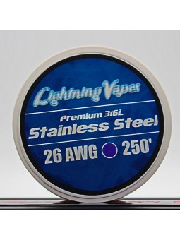 LIGHTNING VAPES - BOBINA ACERO 316L 75Metros 26/28AWG LIGHTNING VAPES - 2