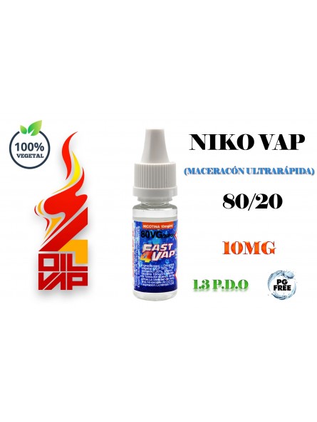 NIKO-VAP 80VG/20 1.3PDO - FAST4VAP Oil4Vap - 3