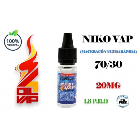 NIKO-VAP 70VG/30 1.3PDO - FAST4VAP Oil4Vap - 1