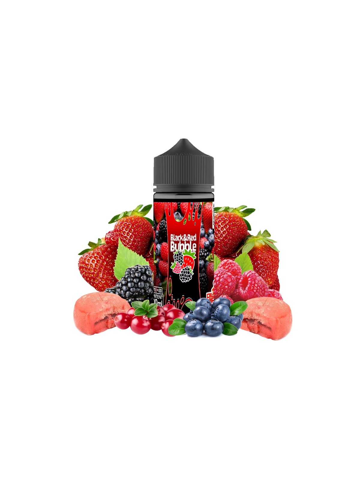 O4V - BLACK&RED BUBBLE (100ML) Oil4Vap - 2