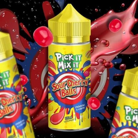 PIMI - PICK IT MIX IT SOUR CHERRY BALLS (100ML) PICK IT MIX IT - 1