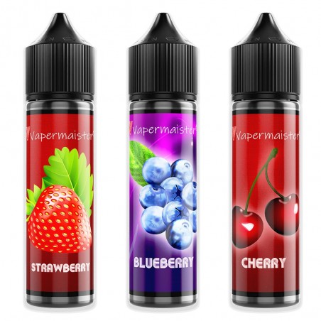 VM - PACK DE 3 LÍQUIDOS 50ML VAPERMAISTER (CEREZA, ARANDANO AZUL Y FRESA) VAPERMAISTER - 2