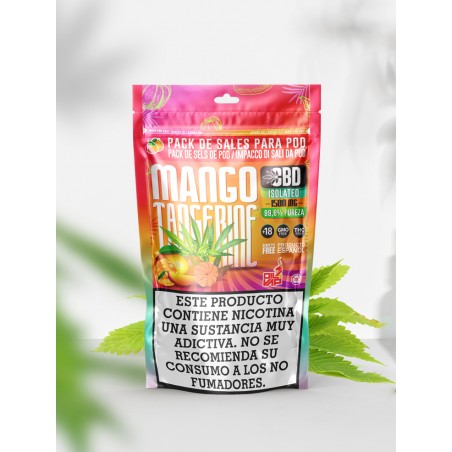 O4V - PACK DE SALES MANGO-MANDARINA CBD 1500MG Oil4Vap - 1