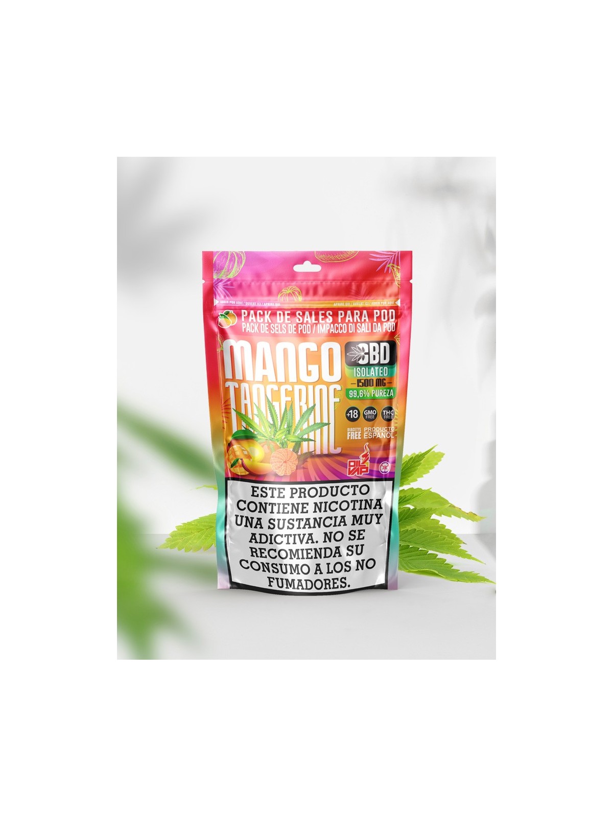 O4V - PACK DE SALES MANGO-MANDARINA CBD 1500MG Oil4Vap - 1