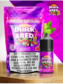 O4V - PACK DE SALES BLACK AND RED BUBBLE Oil4Vap - 1