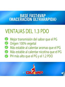 O4V - Base Fast4Vap 1 Litro (Maceración Ultrarrápida) Oil4Vap