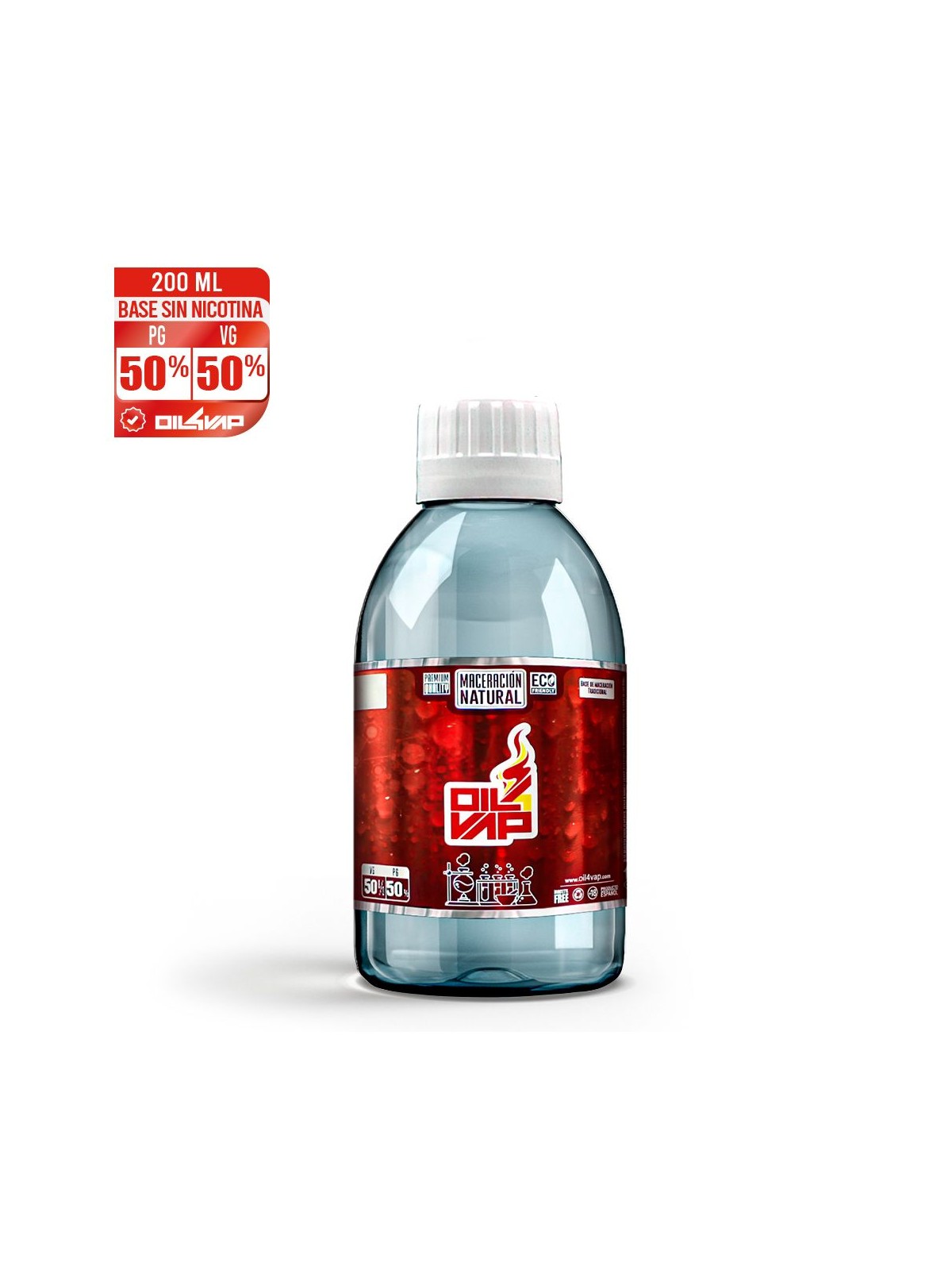 O4V - BASE 200ML (SIN NICOTINA) Oil4Vap