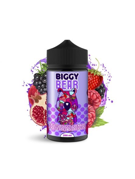 BBF - BIGGY BEAR E-LIQUID FRUTOS ROJOS - GRANADA - FRESA SILVESTRE  (200ML) BIGGY BEAR - 1