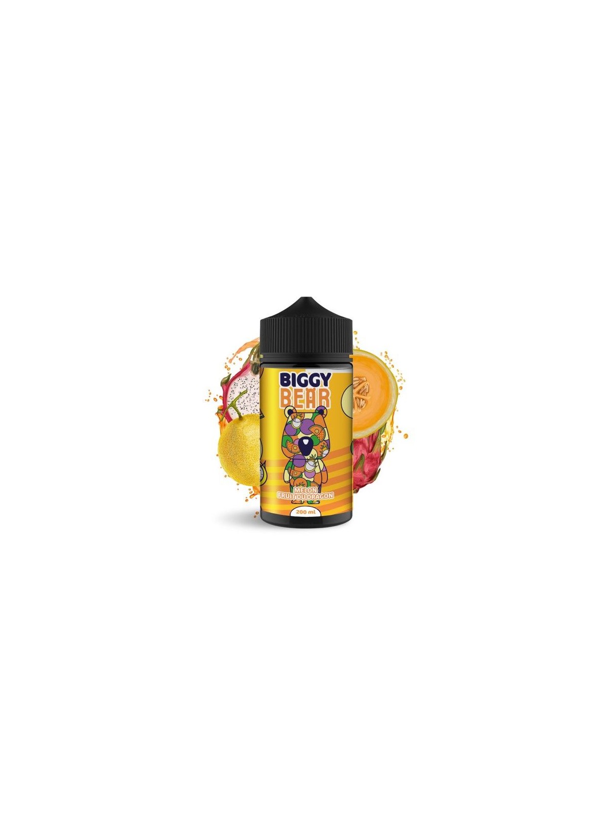 BBF - BIGGY BEAR E-LIQUID MELÓN - FRUTA DEL DRAGÓN  (200ML) BIGGY BEAR - 1