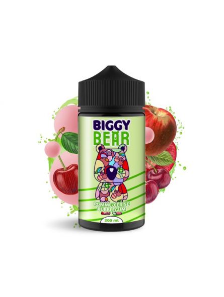 BBF - BIGGY BEAR E-LIQUID CHICLE DE MANZANA Y CEREZA (200ML) BIGGY BEAR - 1