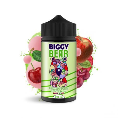 BBF - BIGGY BEAR E-LIQUID CHICLE DE MANZANA Y CEREZA (200ML) BIGGY BEAR - 1