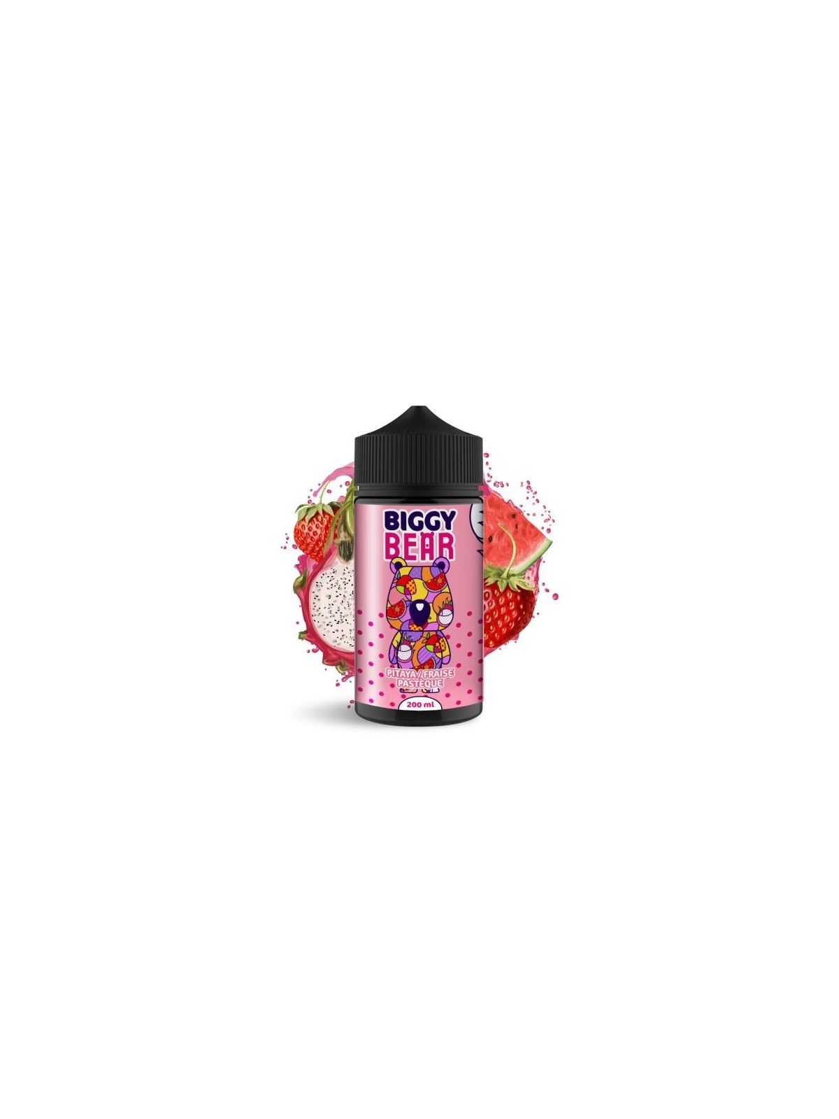 BBF - BIGGY BEAR E-LIQUID PITAYA - FRESA - SANDÍA  (200ML) BIGGY BEAR - 1