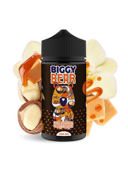 BBP - BIGGY BEAR E-LIQUID MACADAMIA NUT BRITTLE  (200ML) BIGGY BEAR - 1