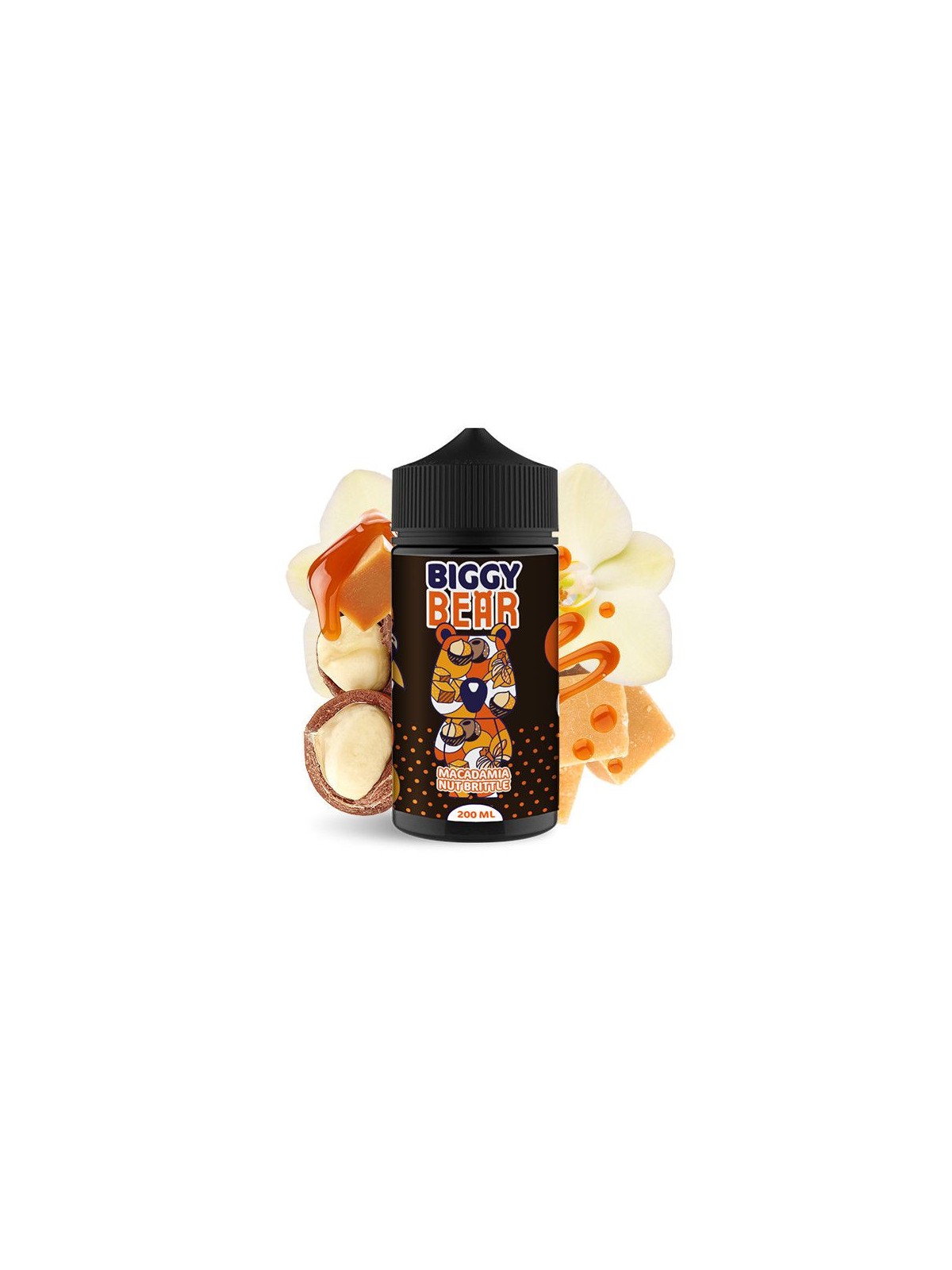 BBP - BIGGY BEAR E-LIQUID MACADAMIA NUT BRITTLE  (200ML) BIGGY BEAR - 1