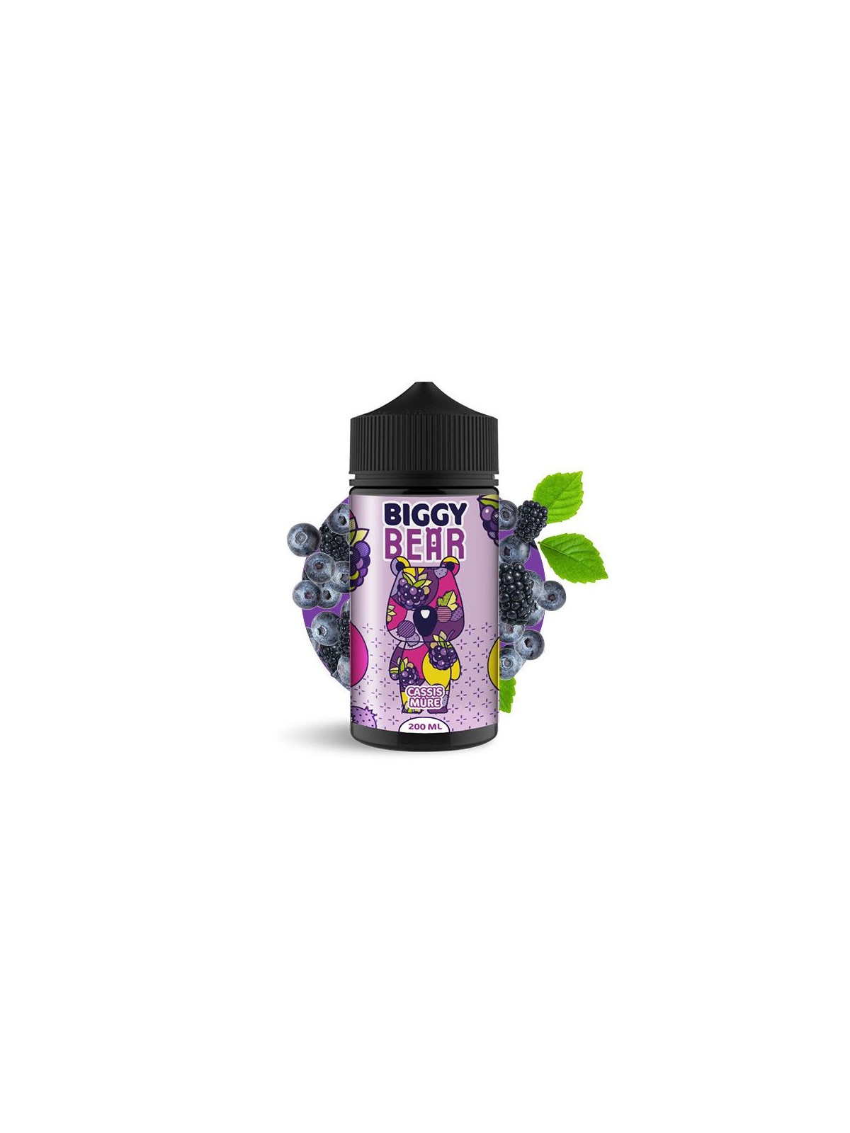 BBF - BIGGY BEAR CASSIS MURE (GROSELLA-MORA) (200ML) BIGGY BEAR - 1