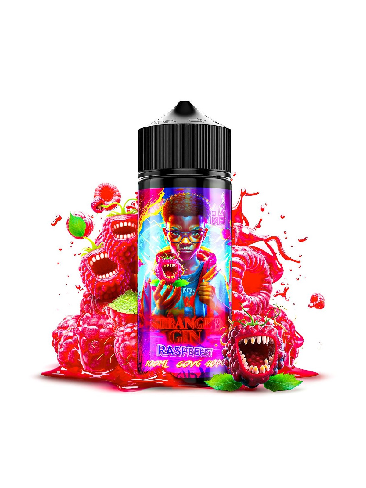 O4V - STRANGER GINS ELIQUID GIN RASPBERRY (100ML) Oil4Vap - 1