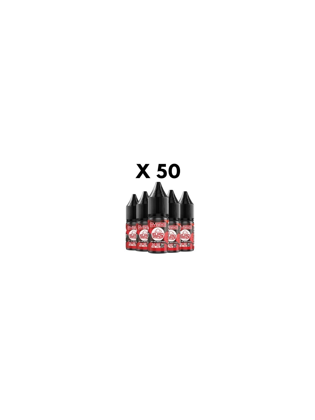 EV - EUROVAPER PACK 50 KIT NICOTINA HYBRID 50VG/50PG 20MG/ML EUROVAPER - 1