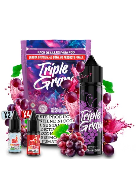 O4V - PACK DE SALES TRIPLE GRAPE (60ML)