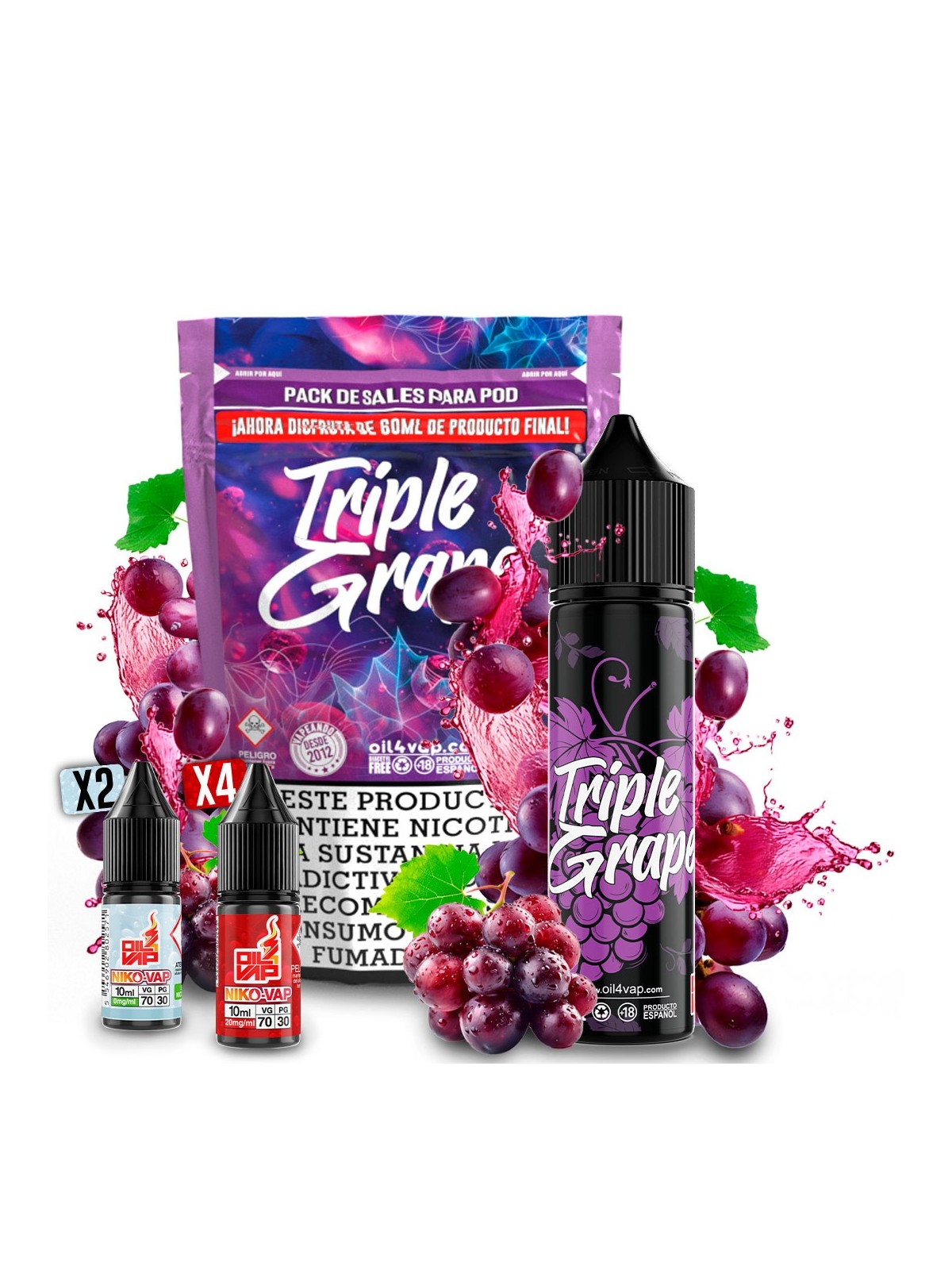 O4V - AROMA PACK 60ML TRIPLE GRAPE