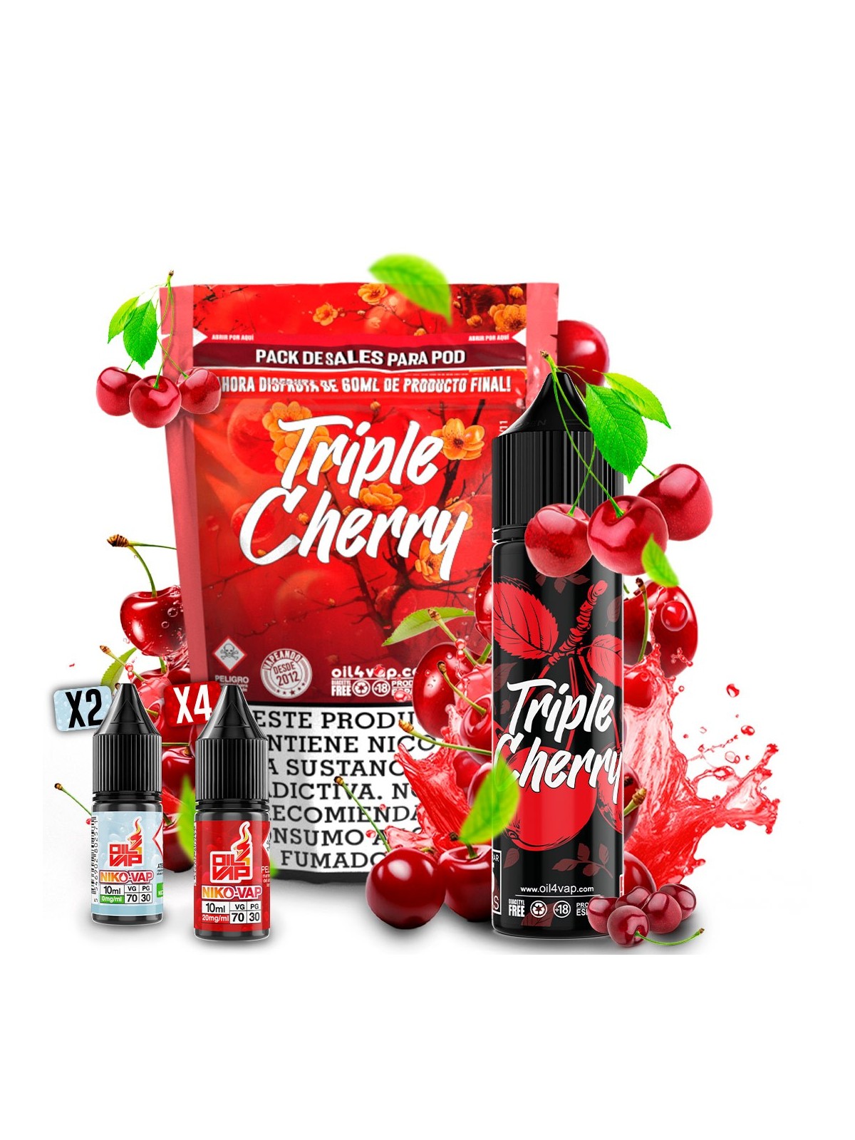 O4V - AROMA PACK 60ML TRIPLE CHERRY