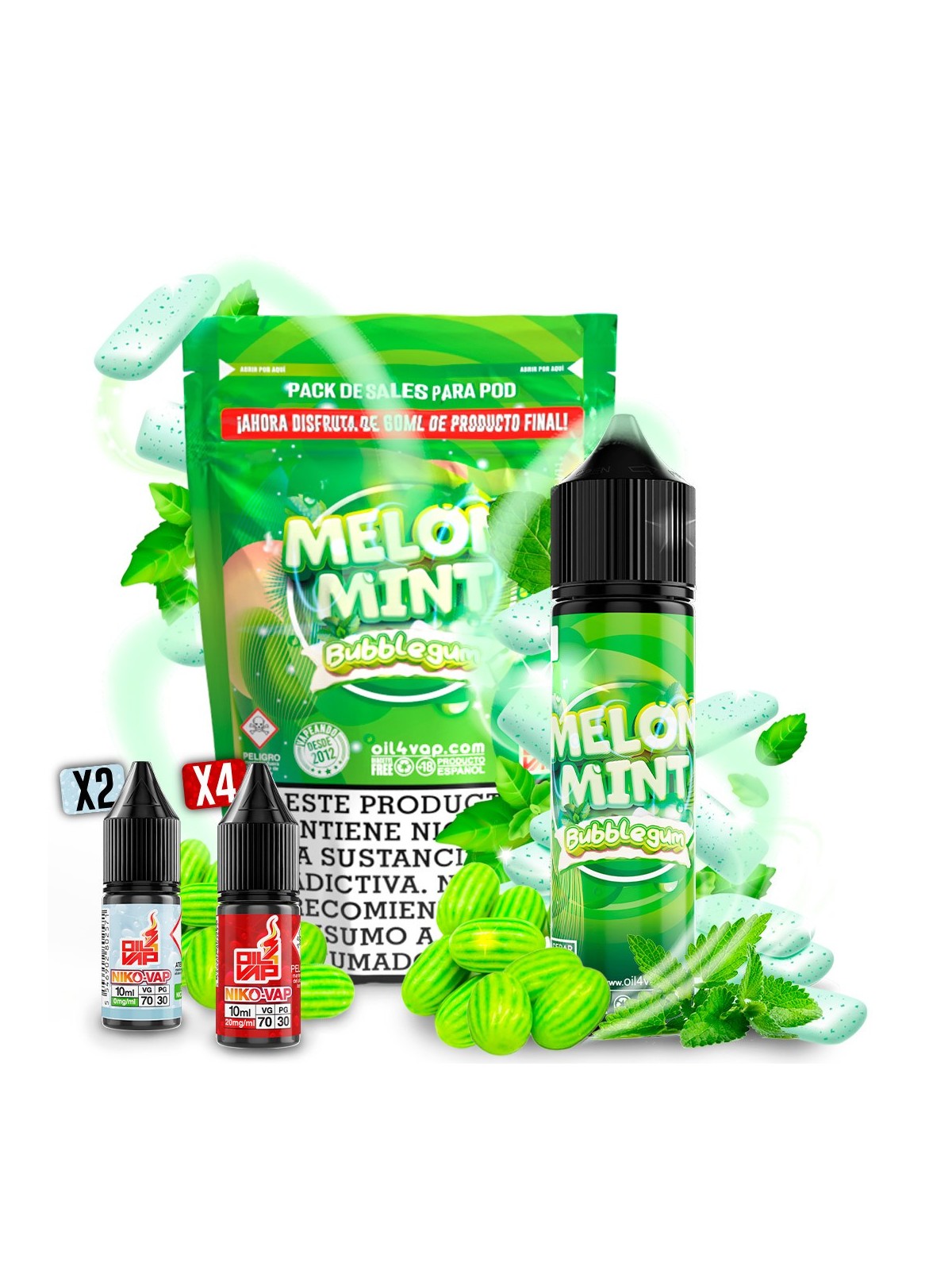 O4V - AROMA PACK 60ML MELON MINT BUBBLE