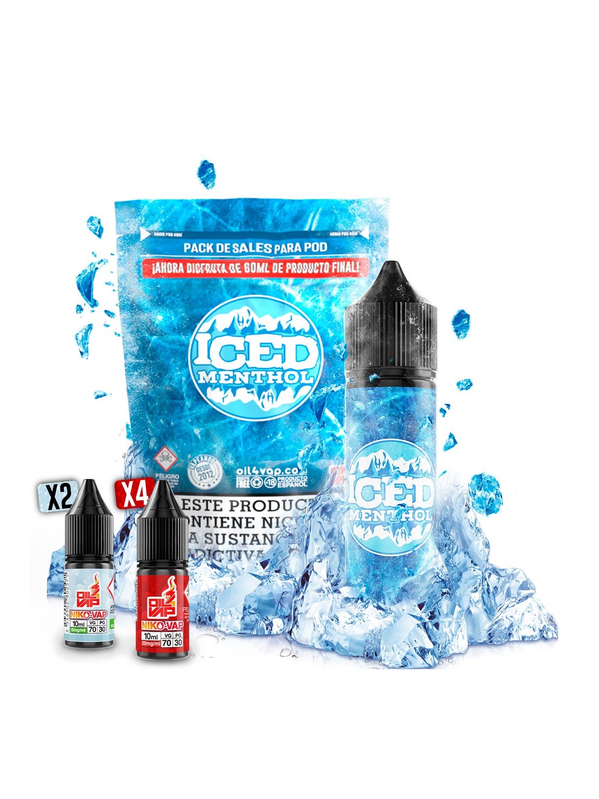 O4V - AROMA PACK 60ML ICED MENTHOL