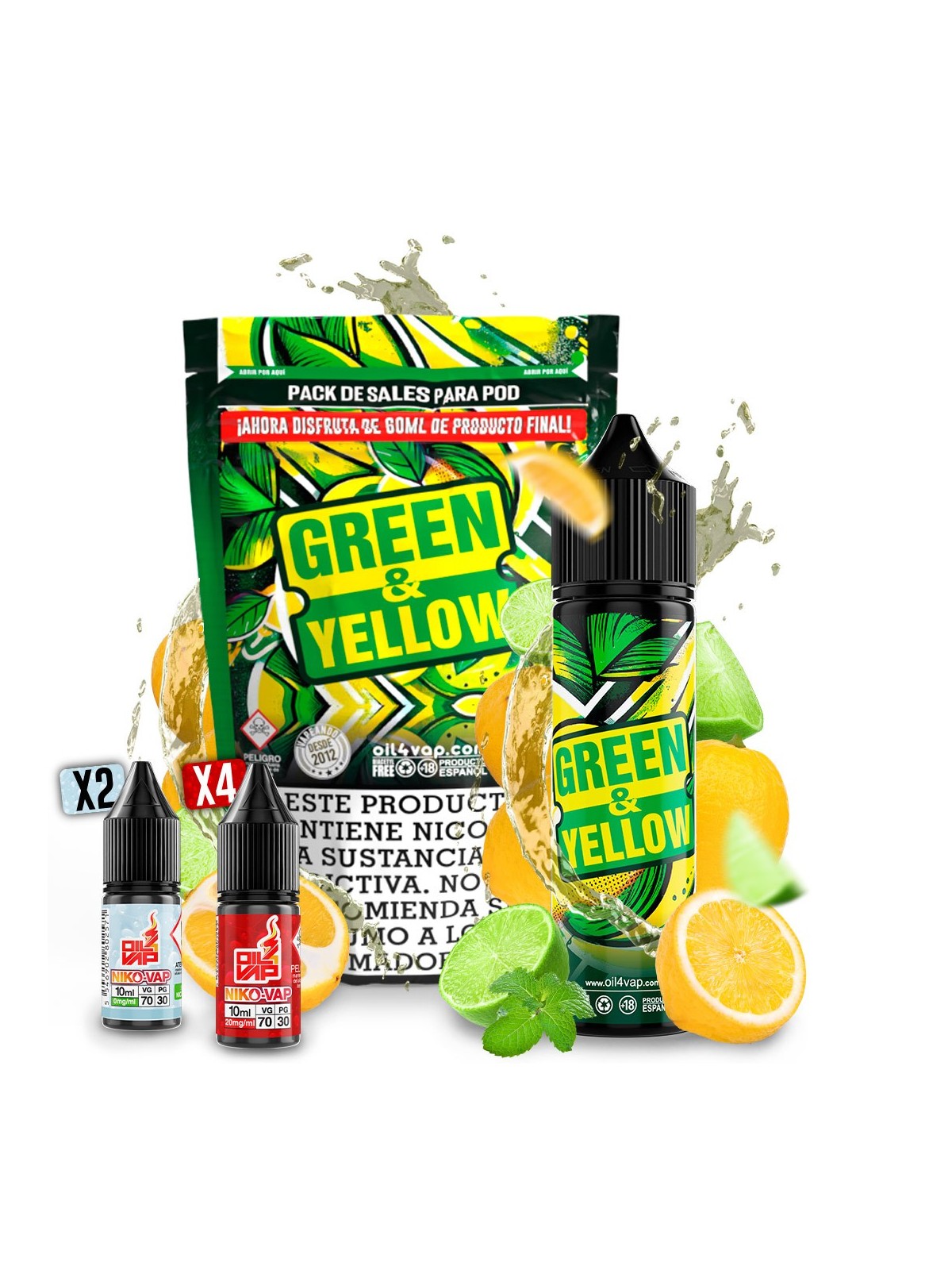 O4V - AROMA PACK 60ML GREEN & YELLOW