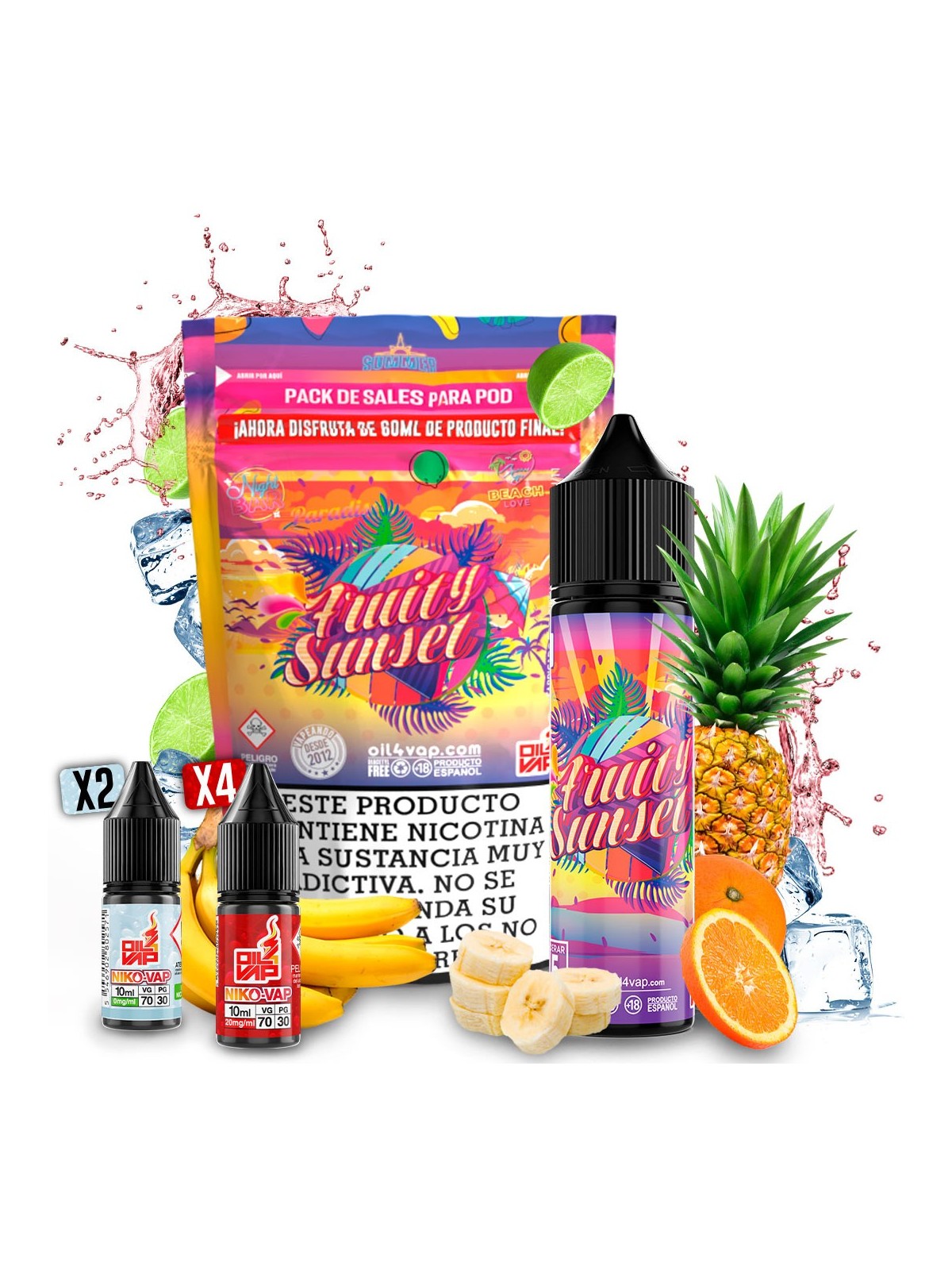 O4V - AROMA PACK 60ML FRUITY SUNSET