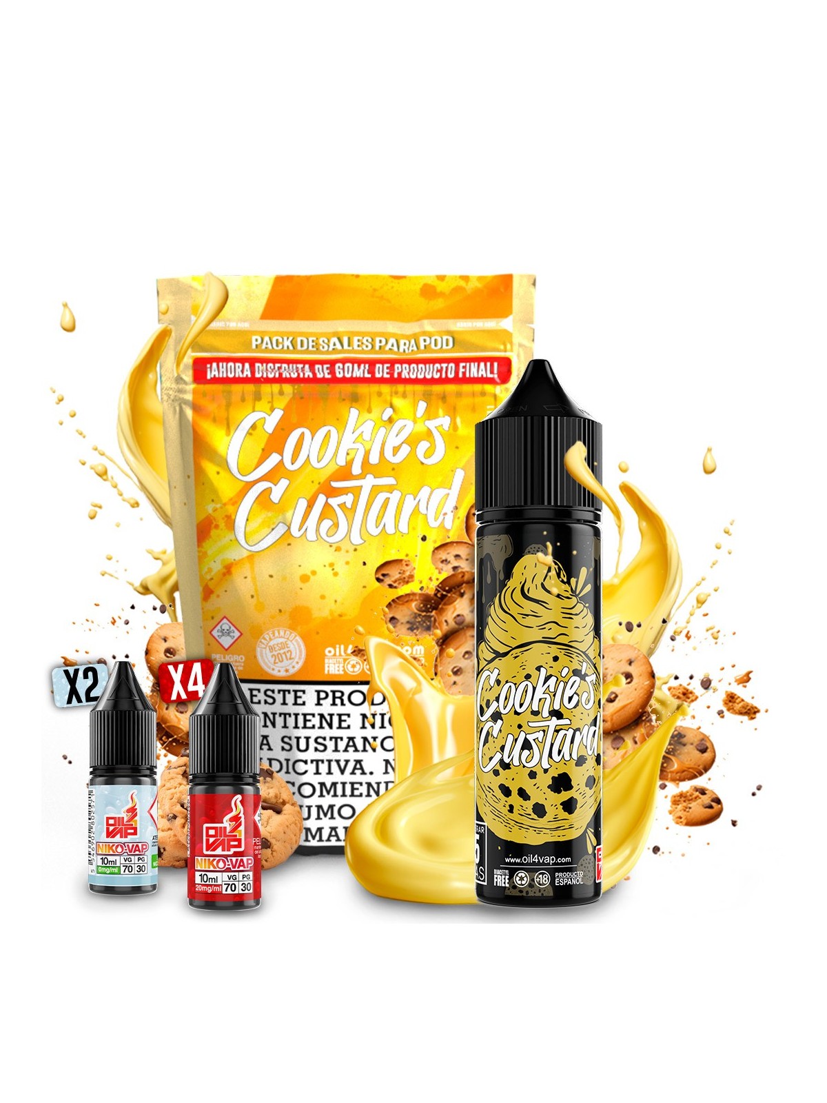 O4V - AROMA PACK 60ML COOKIE´S CUSTARD