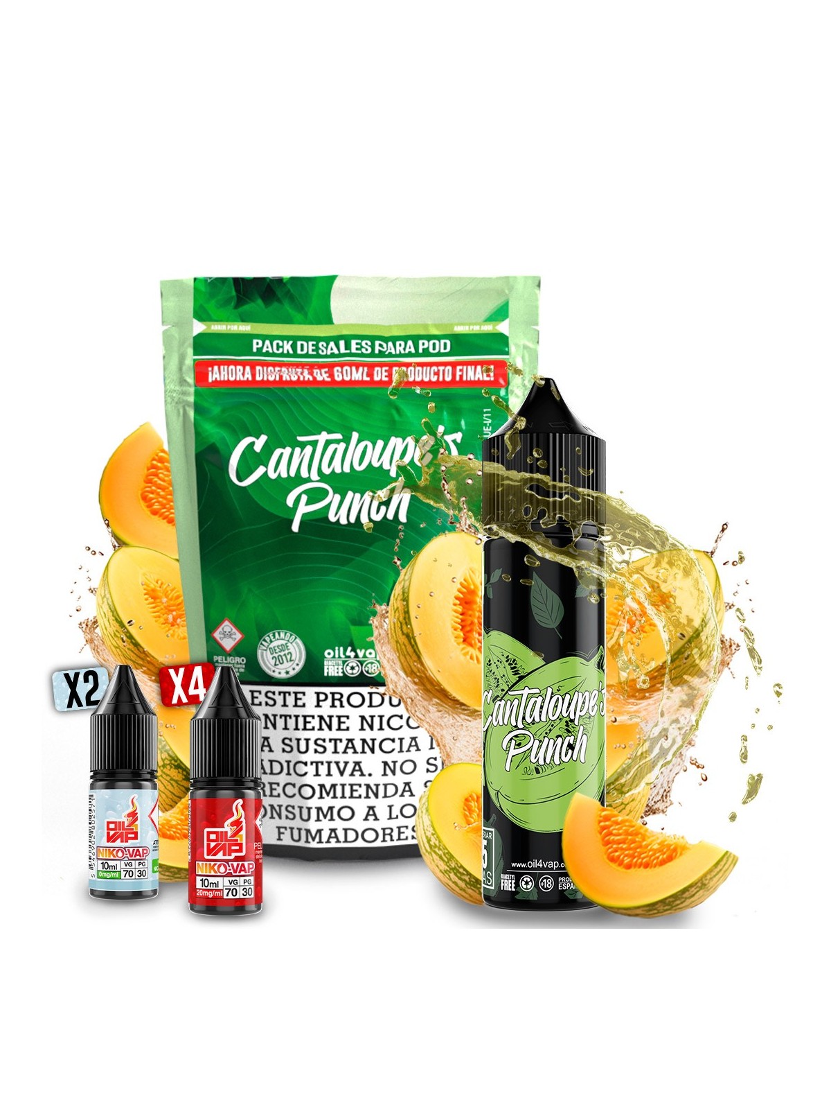 O4V - PACK DE SALES 60ML CANTALOUPE´S PUNCH