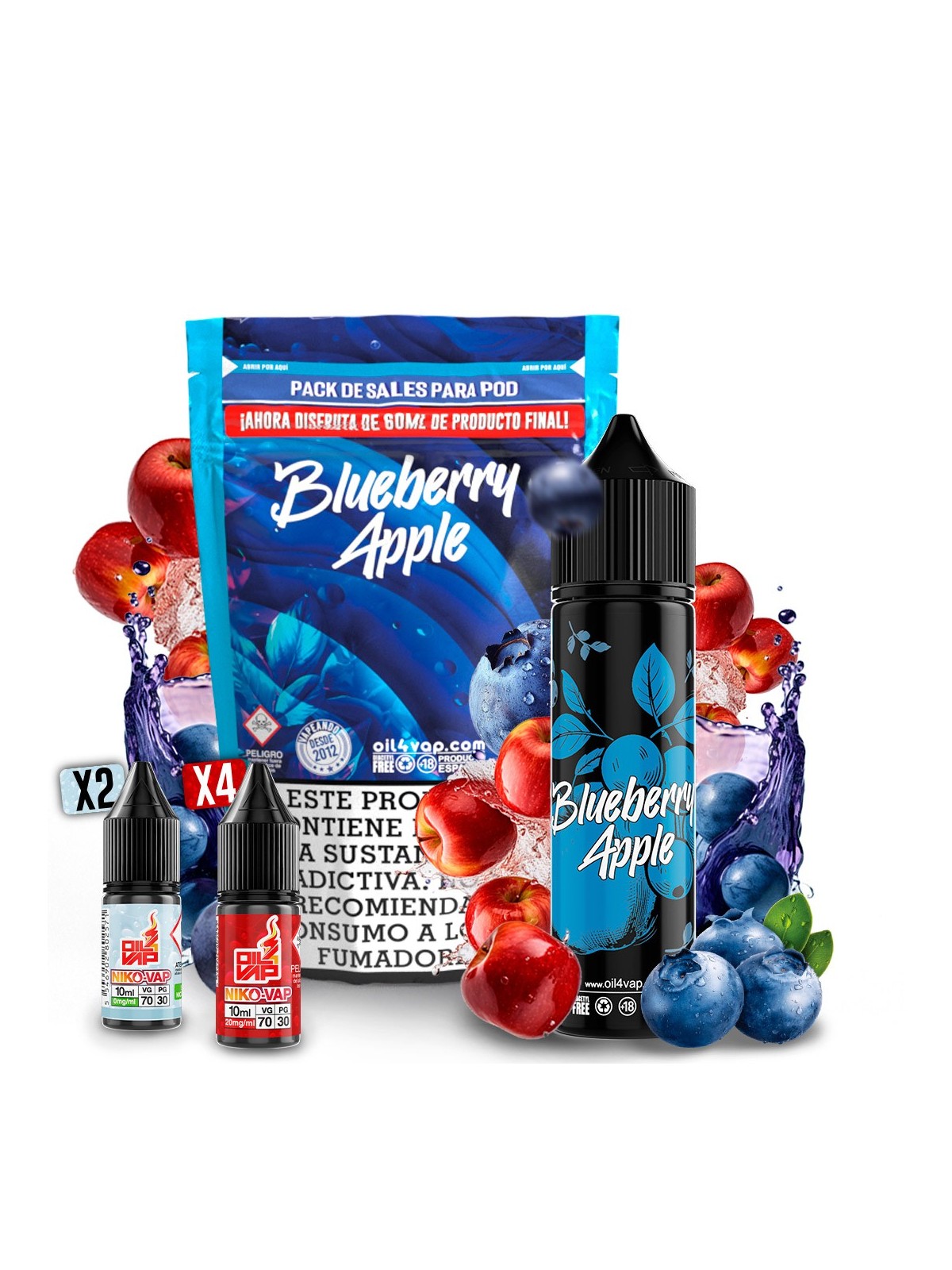 O4V - AROMA PACK 60ML BLUEBERRY APPLE