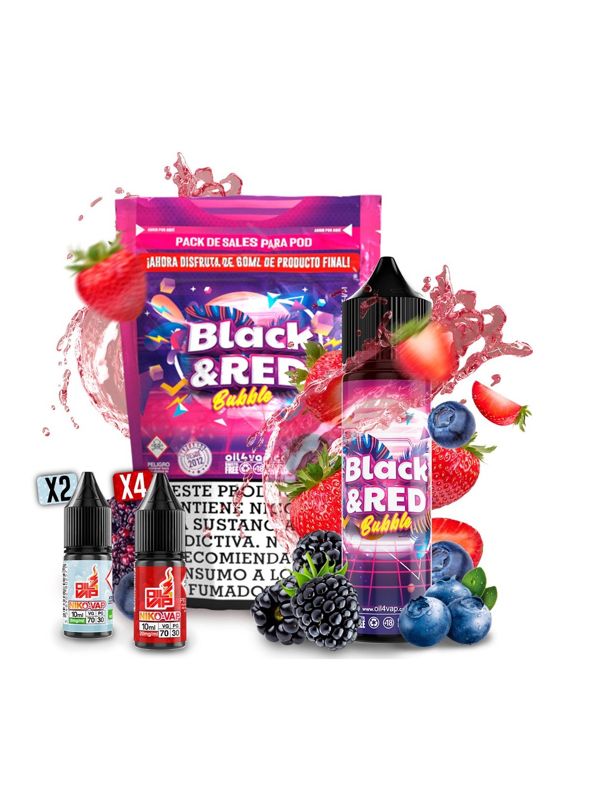 O4V - AROMA PACK 60ML BLACK & RED BUBBLE