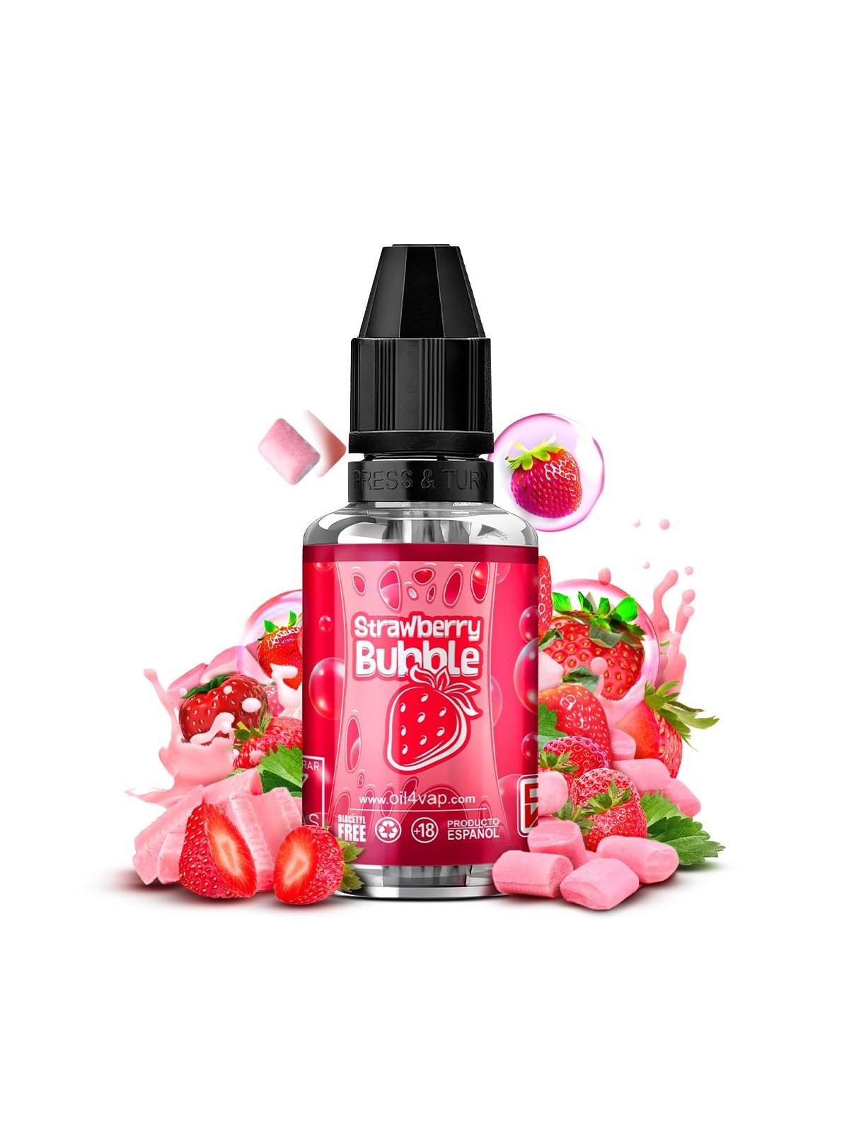 AROMA STRAWBERRY BUBBLE (30ML) - OIL4VAP