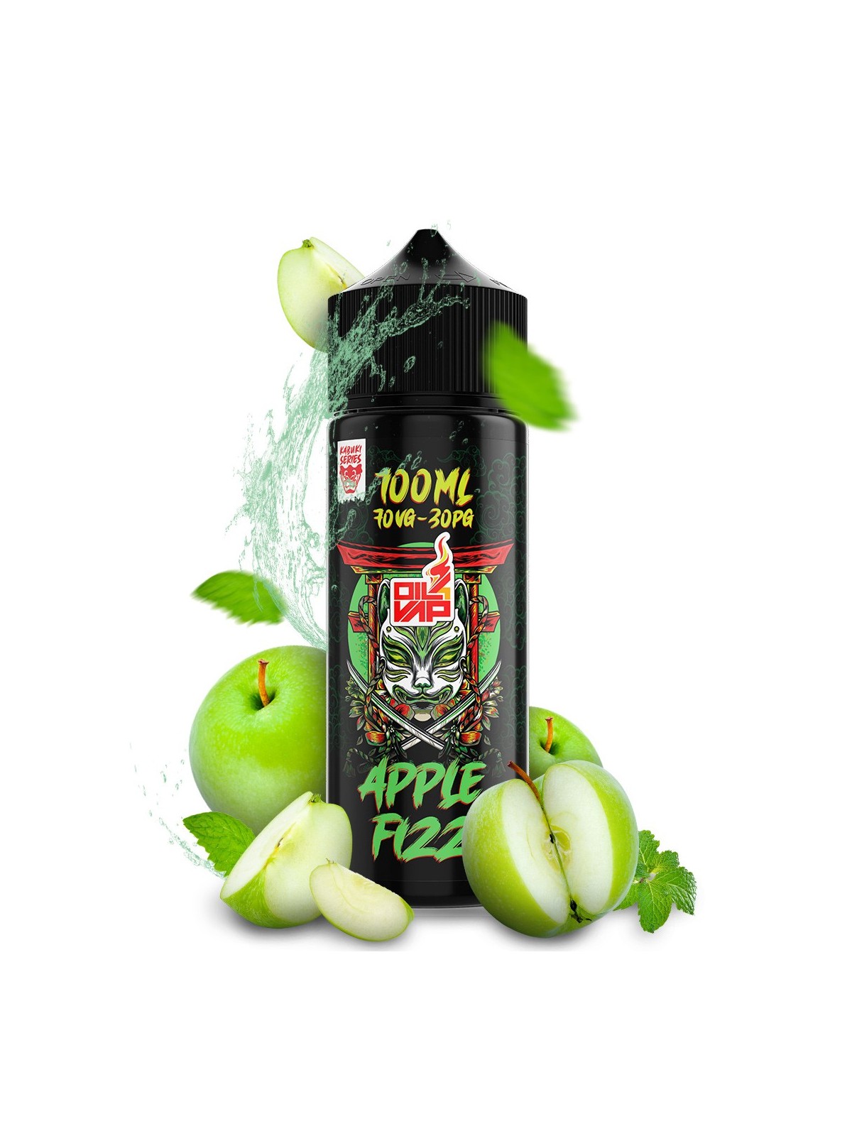 KS - AROMA SHORTFILL KABUKI SERIES APPLE FIZZ 100ML