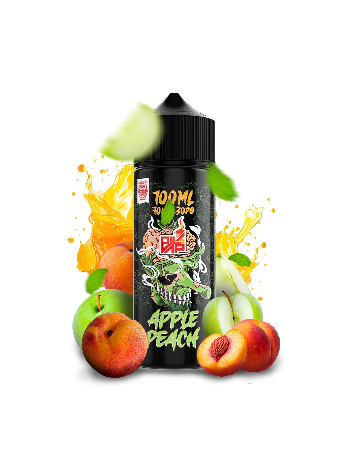 KS - AROMA SHORTFILL KABUKI SERIES APPLE PEACH 100ML