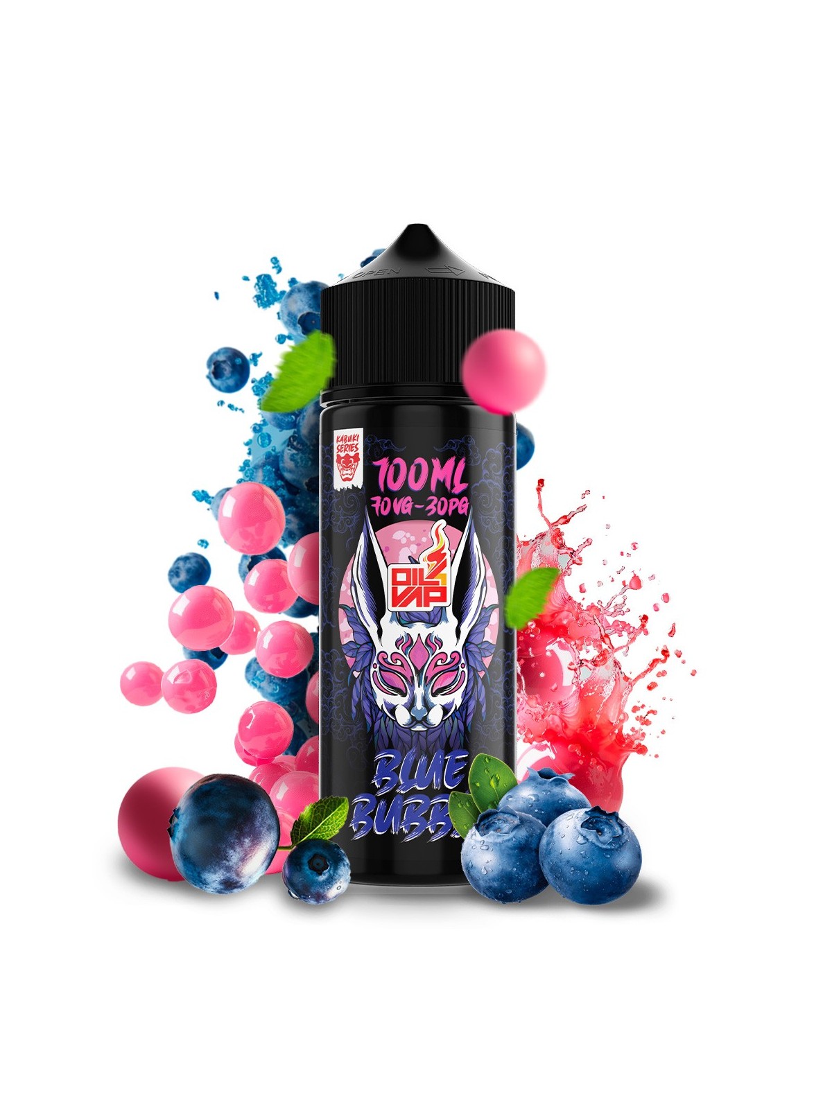 KS - AROMA SHORTFILL KABUKI SERIES BLUEBUBBLE 100ML