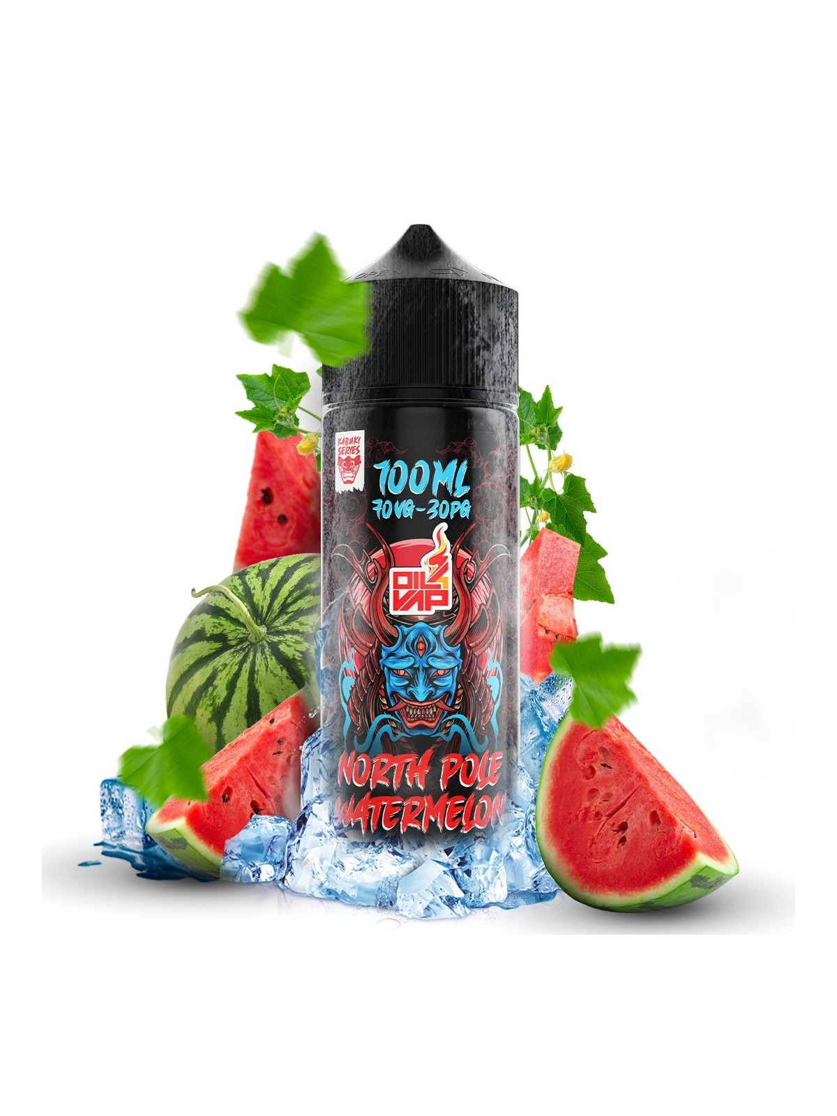 KS -AROMA SHORTFILL KABUKI SERIES NORTH POLE WATERMELON 100ML