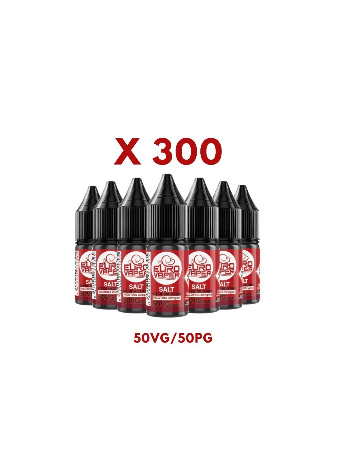 EV - EUROVAPER NICOSALT BENZOATO  PACK 300 50VG/50PG 20MG