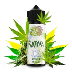 CNJ - ELIQUID SATIVA ICE CBD (100ML/3000MG) CANNA JUICE - 1