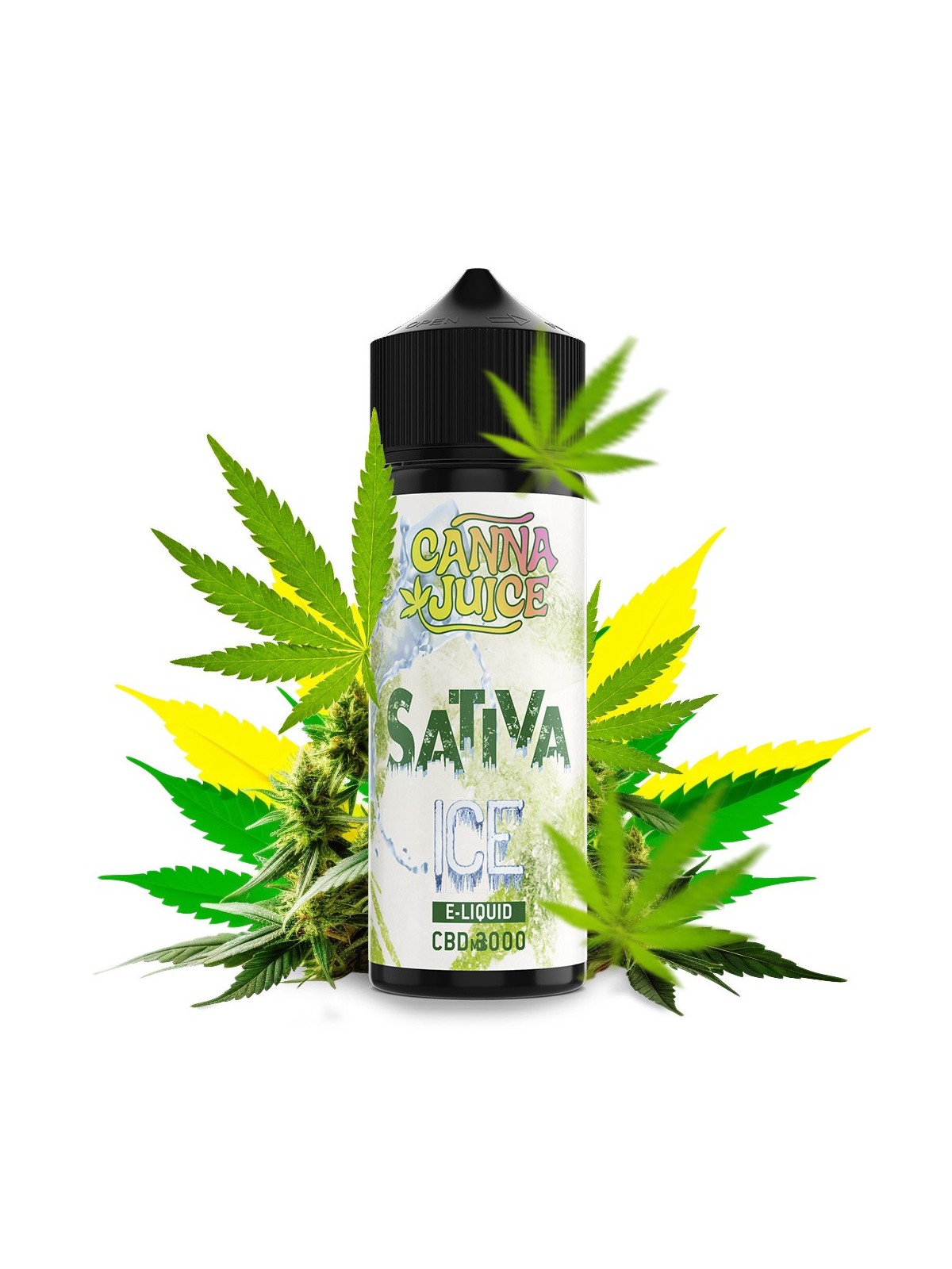 CNJ - AROMA SHORTFILL SATIVA ICE CBD (100ML/3000MG)