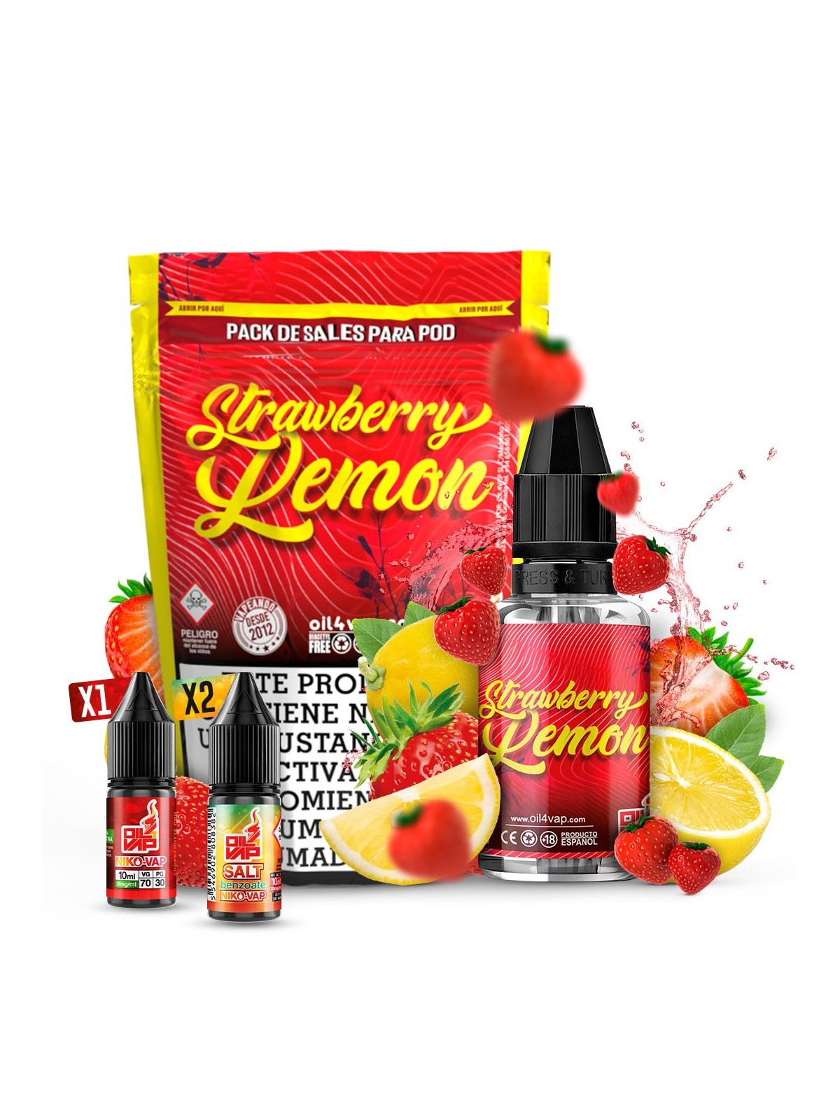 O4V - PACK DE SALES STRAWBERRY LEMON