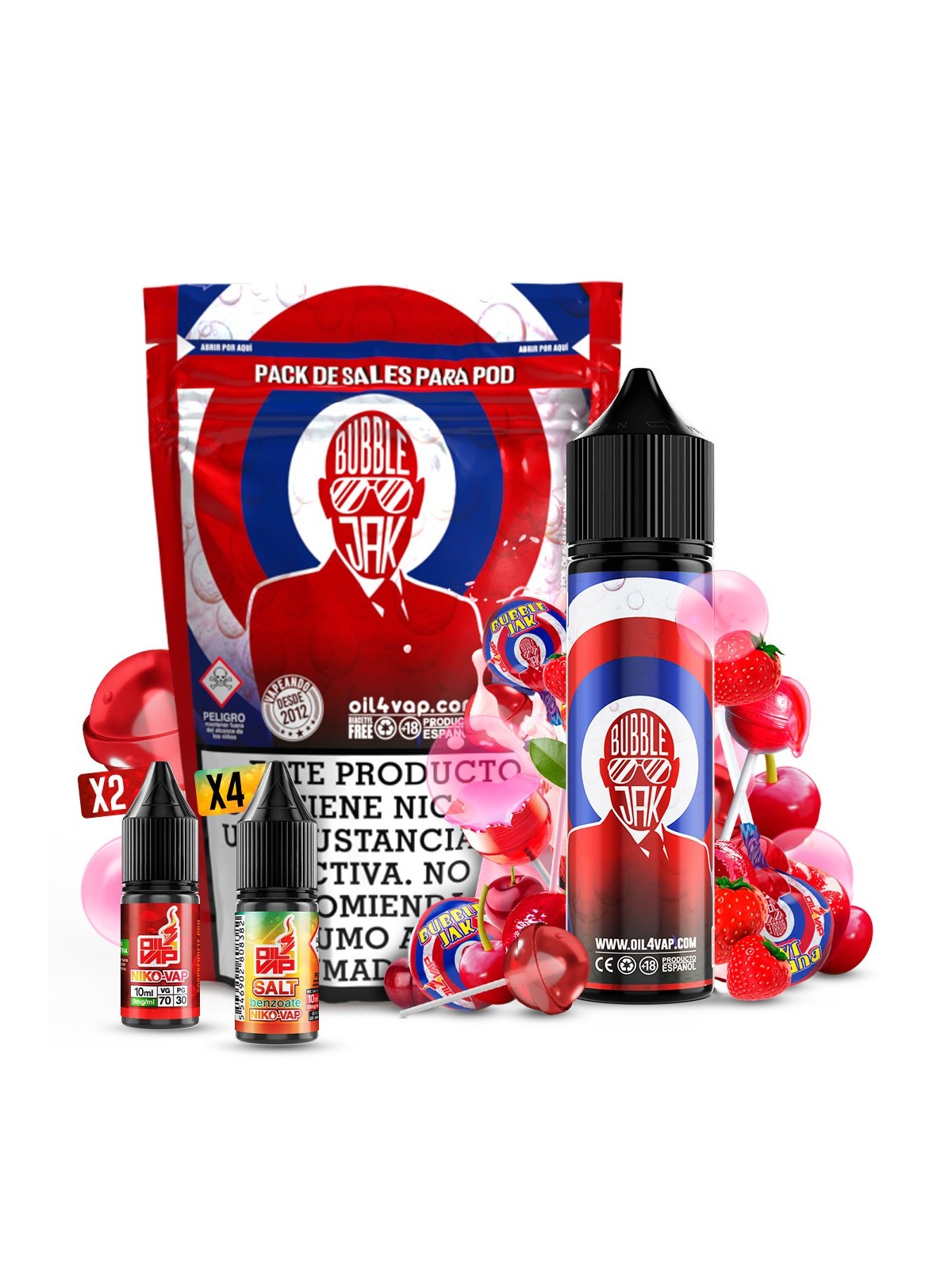 O4V - PACK DE SALES BUBBLE JAK (60ML)