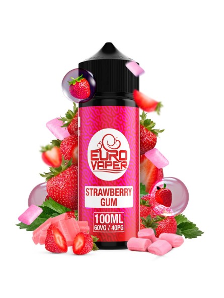 EV - AOMA SHORTFILL EUROVAPER STRAWBERRY GUM 100ML