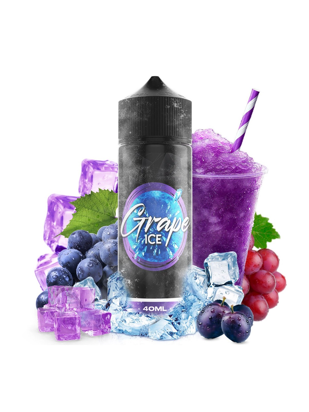 2Q - AROMA LONGFILL GRAPE ICE 40ML